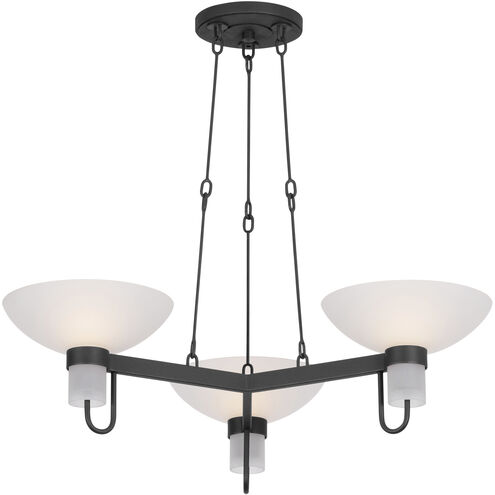 Arturo 3 Light 30 inch Textured Bronze Chandelier Ceiling Light