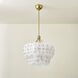 Jacik 6 Light 24 inch Vintage Gold Leaf Chandelier Ceiling Light
