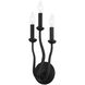 Reign 3 Light 7 inch Black Iron ADA Wall Sconce Wall Light