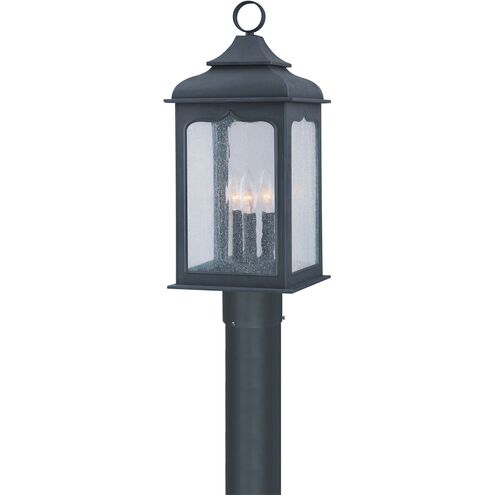 Henry Street 3 Light 22 inch Colonial Iron Post