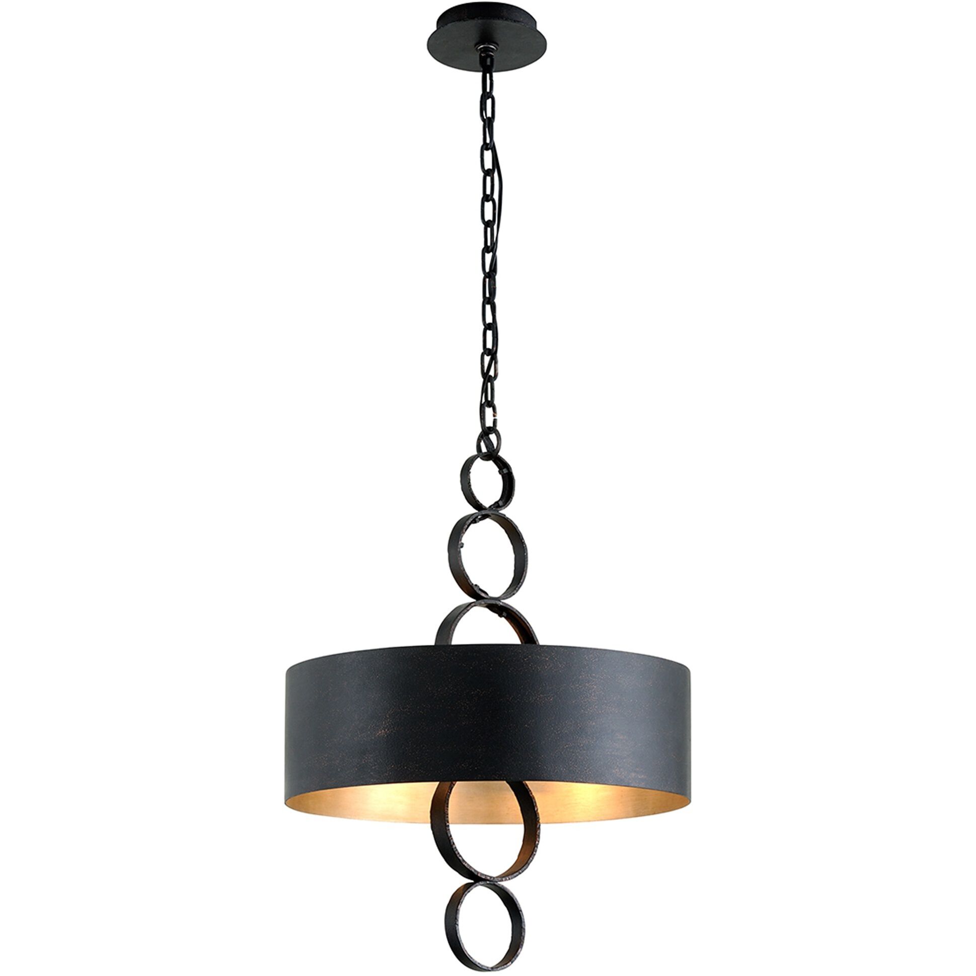 Rivington 4 Light 20 inch Charred Copper Chandelier Ceiling Light