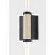 Cruiz 2 Light 5 inch Soft Black ADA Wall Sconce Wall Light