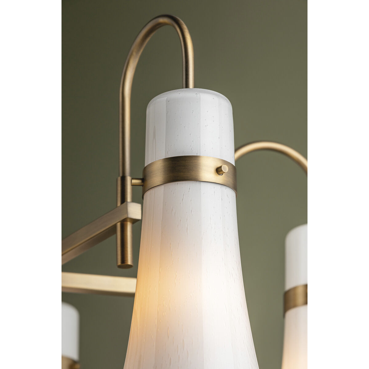 Maple 5 Light 27.25 inch Patina Brass Chandelier Ceiling Light