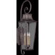 Parisian Square 4 Light 34.5 inch Aged Pewter Outdoor Wall Sconce
