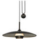 Alchemy LED 30 inch Vintage Bronze Pendant Ceiling Light, Opal White Glass