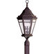 Morgan Hill 3 Light 28 inch Natural Rust Post Lantern