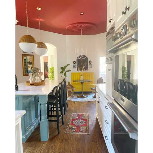 Cate 7 Light 22 inch Gesso White Chandelier Ceiling Light