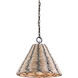 Solana 1 Light 22.25 inch Earthen Bronze Chandelier Ceiling Light