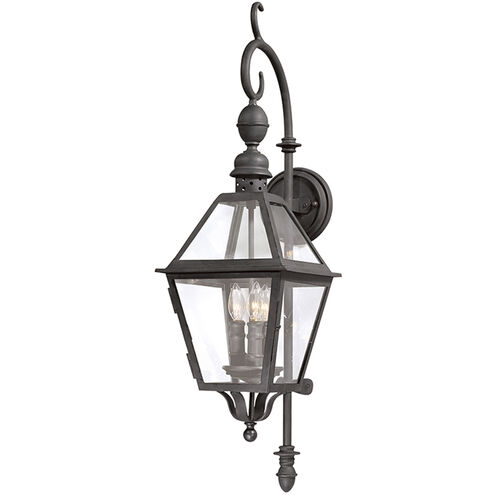 Townsend 3 Light 33 inch Natural Bronze Outdoor Wall Sconce