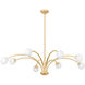 Orinda 8 Light 54.25 inch Vintage Gold Leaf Chandelier Ceiling Light