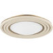 Zion 1 Light 10 inch Patina Brass Flush Mount Ceiling Light