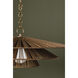 Levan 1 Light 36 inch Vintage Gold Leaf Pendant Ceiling Light
