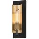 Emerson 1 Light 5 inch Soft Black and Brushed Brass Wall Sconce Wall Light