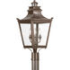 Dorchester 3 Light 25 inch English Bronze Post