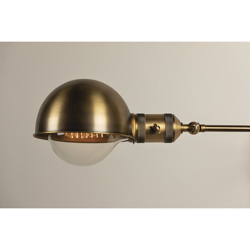 Cannon 17.5 inch 60.00 watt Patina Brass Plug-in Swivel Sconce Wall Light