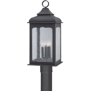 Henry Street 4 Light 27 inch Colonial Iron Post
