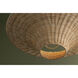 Ketan 1 Light 24.5 inch Vintage Gold Leaf Semi Flush Ceiling Light
