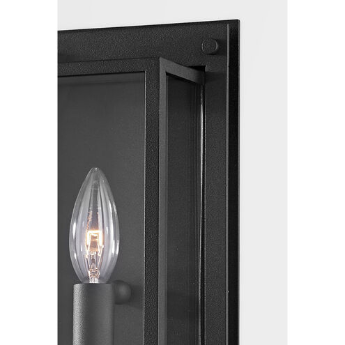 Winslow 1 Light 14 inch Textured Black Outdoor Wall Sconce