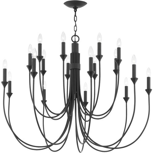 Cate 18 Light 42 inch Forged Iron Chandelier Ceiling Light
