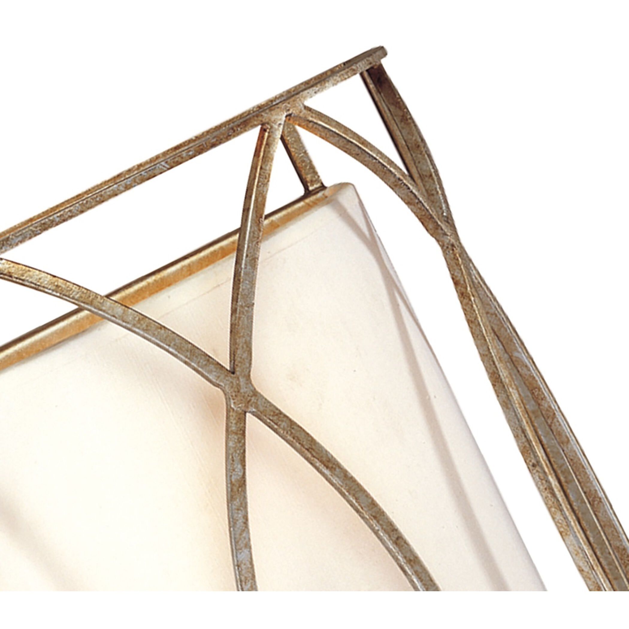 Sausalito 2 Light 10 inch Silver Gold Wall Sconce Wall Light