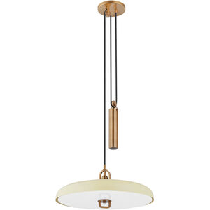 Plummet LED 18 inch Patina Brass/Soft Sand Pendant Ceiling Light