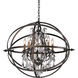 Byron 5 Light 26.25 inch Vintage Bronze Chandelier Ceiling Light