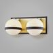 Ace 2 Light 13 inch Textured Bronze Brushed Brass Bath And Vanity Wall Light
