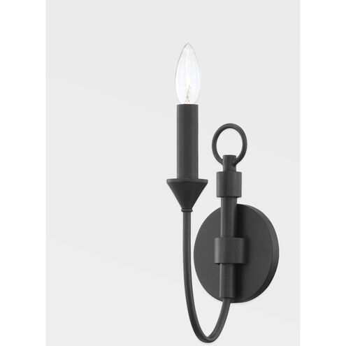 Cate 1 Light 5 inch Forged Iron Wall Sconce Wall Light