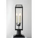 Beckham 3 Light 24 inch Forged Iron Post 