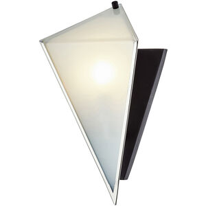 Kite 1 Light 7 inch Carbide Black and Polished Nickel Wall Sconce Wall Light