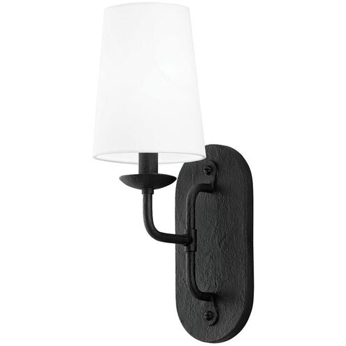 Moe 1 Light 6 inch Black Iron Wall Sconce Wall Light