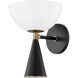 Payson 1 Light 8 inch Patina Brass/Soft Black Wall Sconce Wall Light