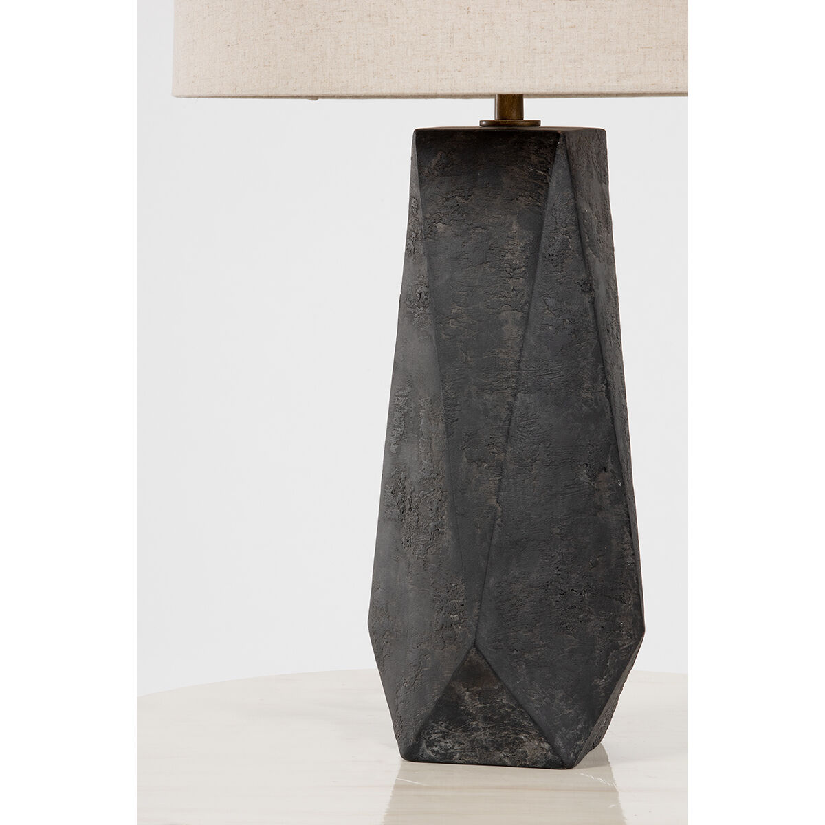 Coronado 29 inch 15.00 watt Patina Brass/Ceramic Ash Black Table Lamp Portable Light