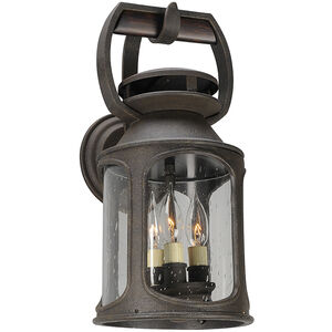 Old Trail 3 Light 18 inch Centennial Rust Outdoor Wall Sconce