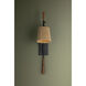 Harlyn 1 Light 6.5 inch Textured Black Wall Sconce Wall Light