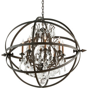 Byron 8 Light 40 inch Vintage Bronze Chandelier Ceiling Light