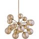 Santee 18 Light 40 inch Patina Brass Chandelier Ceiling Light