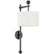 Tisbury 1 Light 11 inch Forged Iron Plug-in Sconce Wall Light