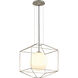 Silhouette 1 Light 18 inch Silver Leaf Chandelier Ceiling Light