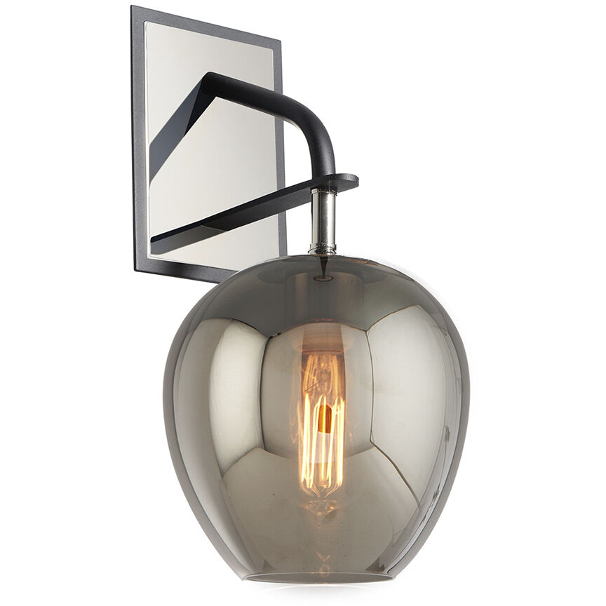 Odyssey 1 Light 7 inch Carbide Black and Polished Nickel Wall Sconce Wall Light