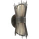 Blink 2 Light 14 inch French Iron Outdoor Wall Sconce