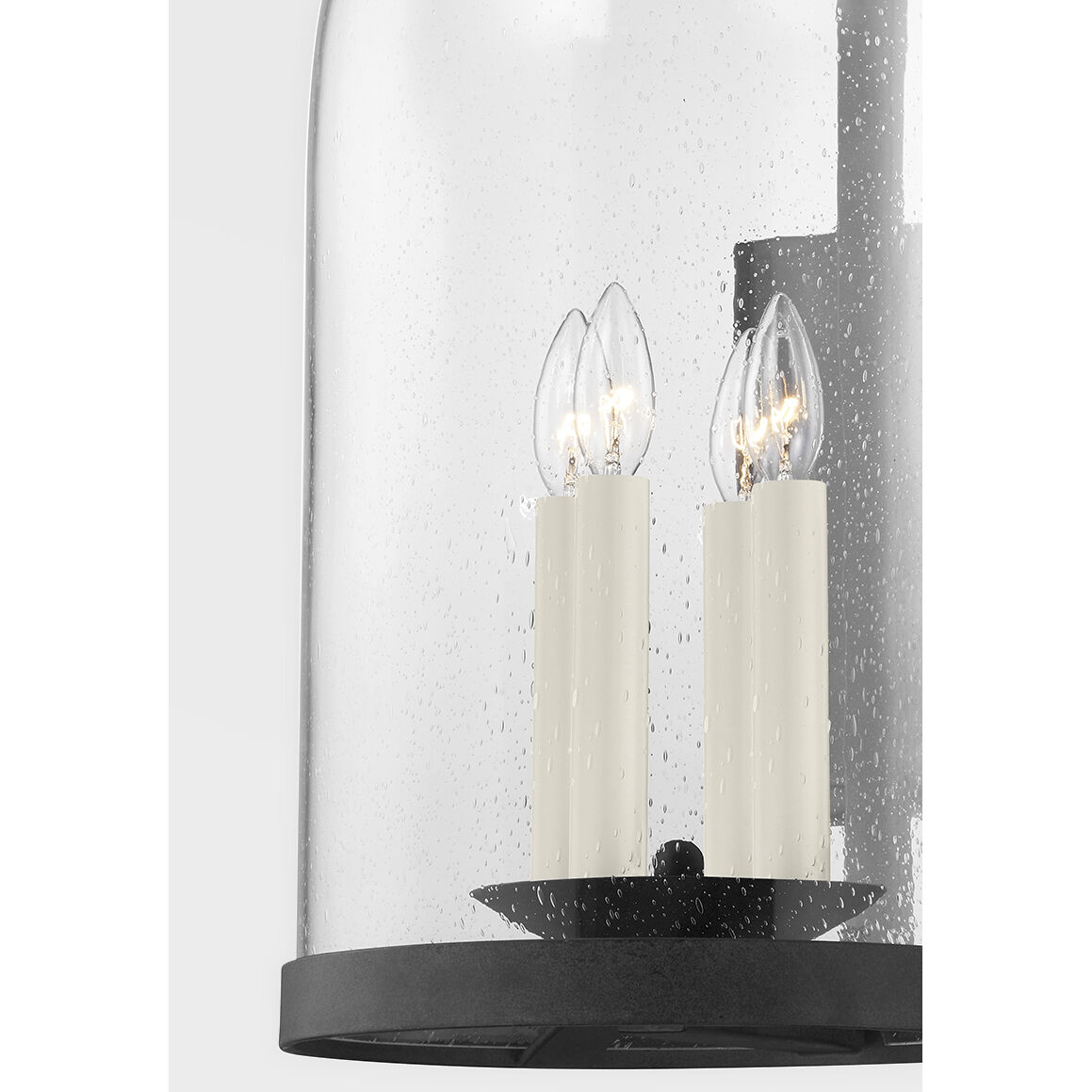 Napa County 4 Light 30 inch French Iron Outdoor Wall Sconce, Large