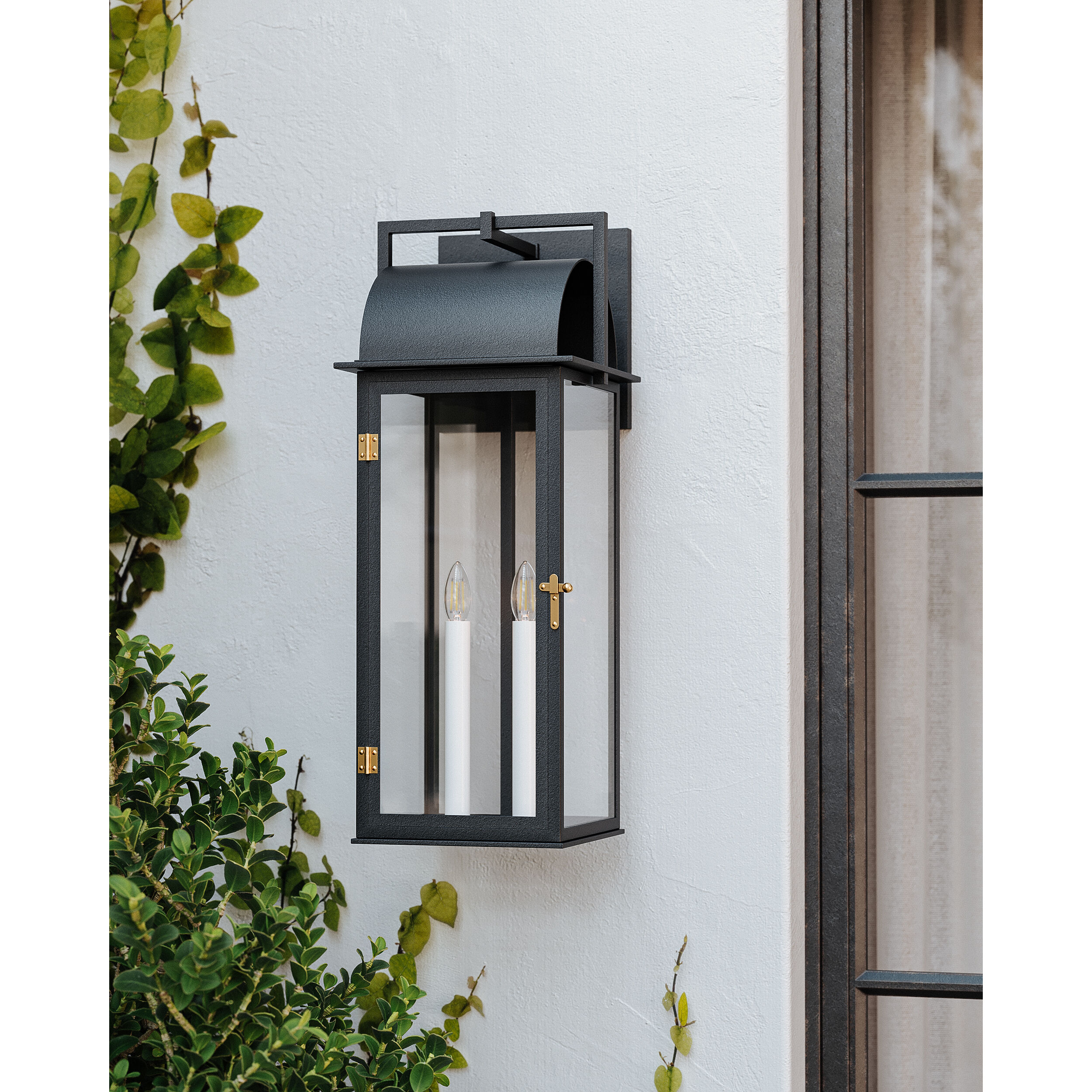 Troy Lighting Bohen Two Light Outdoor Wall Sconce in French Iron Patina Brass