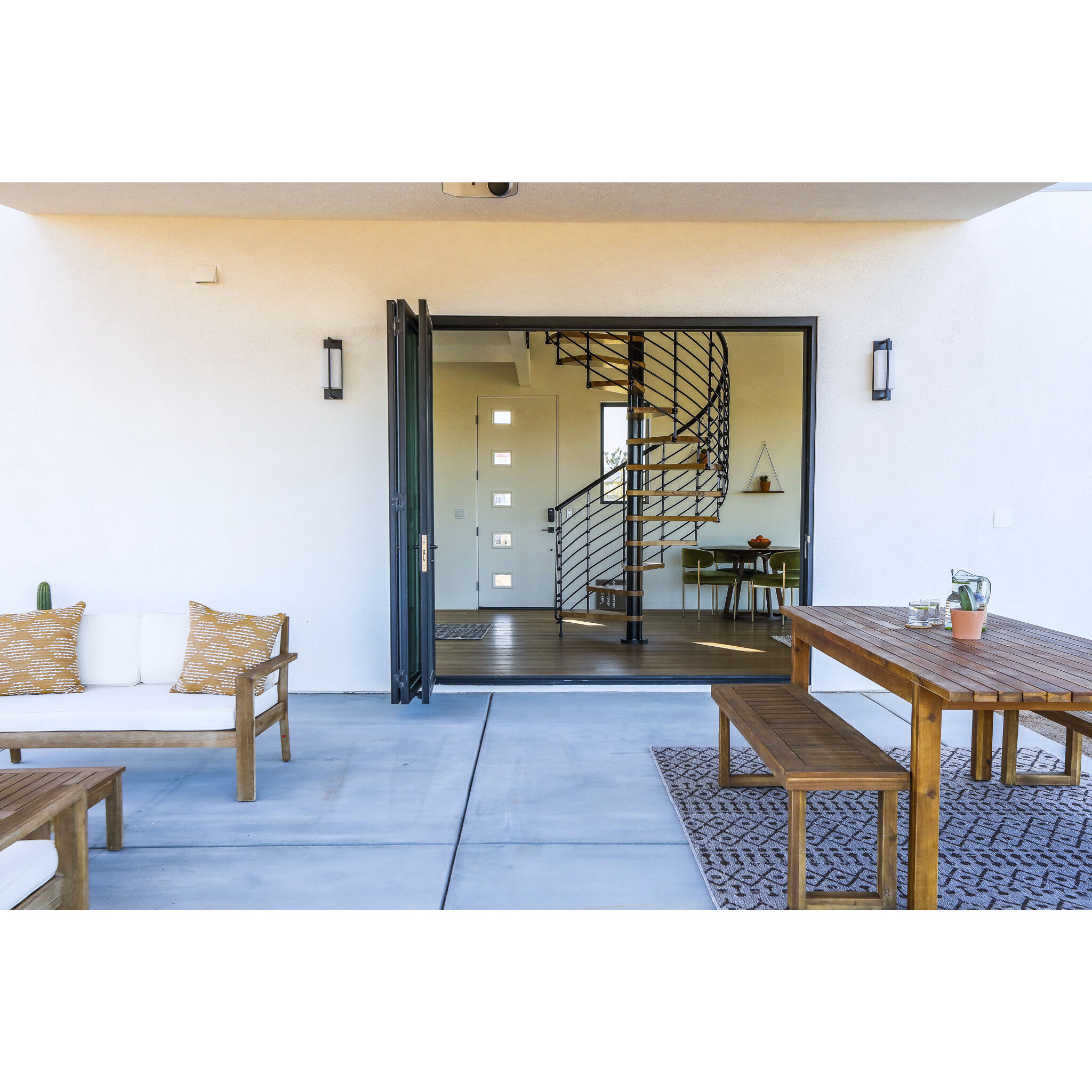 Blade 1 Light 15 inch Forged Iron Outdoor Wall Sconce