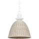 Kahn 1 Light 15 inch Gesso White Pendant Ceiling Light