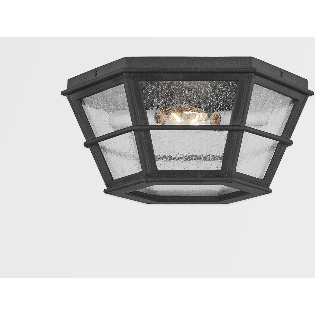 Lake County 2 Light 14 inch French Iron Flush Mount Ceiling Light