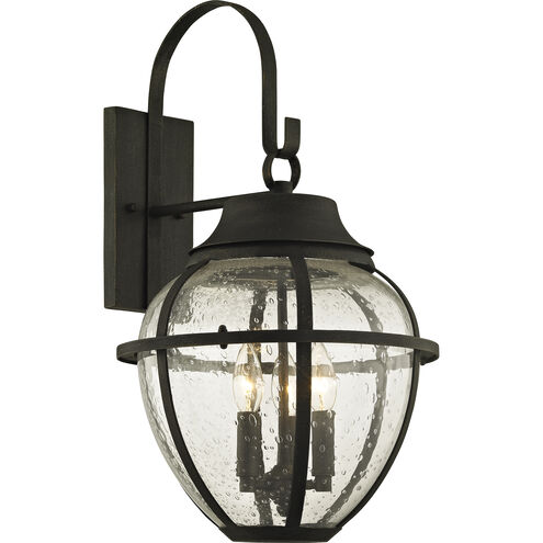 Bunker Hill 3 Light 24 inch Vintage Bronze Outdoor Wall Sconce