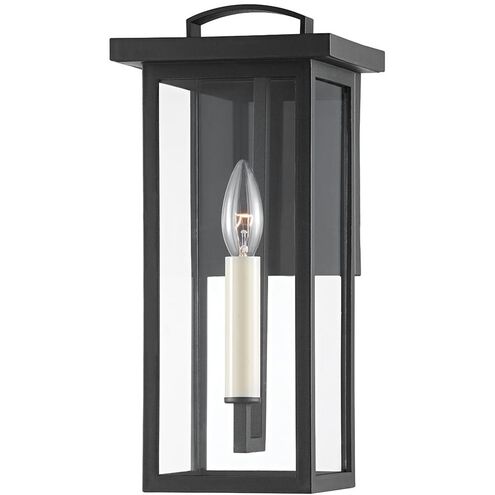 Eden 1 Light 14 inch Textured Black Outdoor Wall Sconce