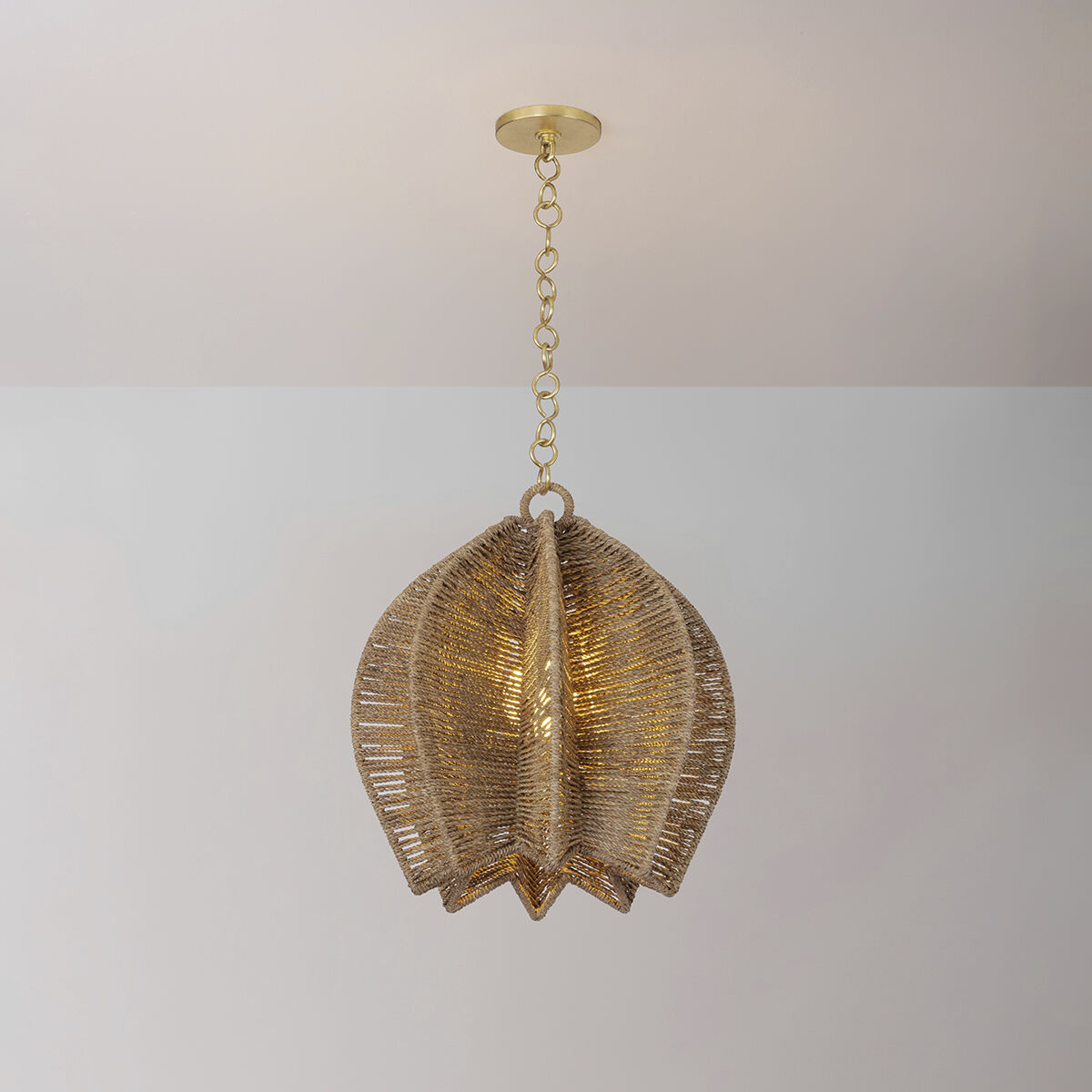 Valatie 1 Light 16.5 inch Vintage Gold Leaf Pendant Ceiling Light
