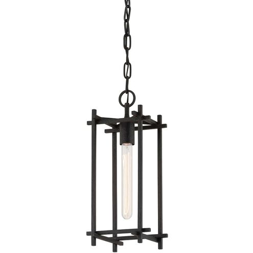 Huck 1 Light 7.25 inch Black Iron Pendant Ceiling Light